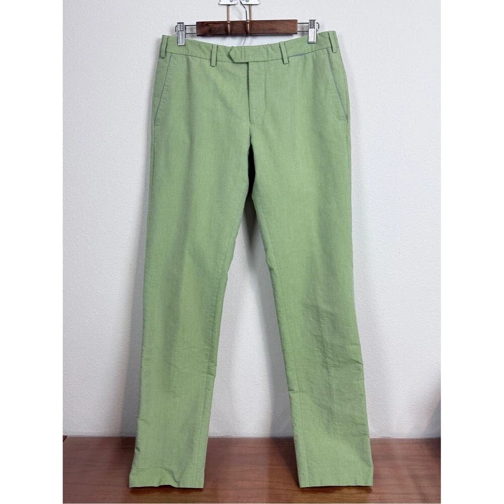 Eredi Pisano Green & Blue Slim Pants 32 *spot